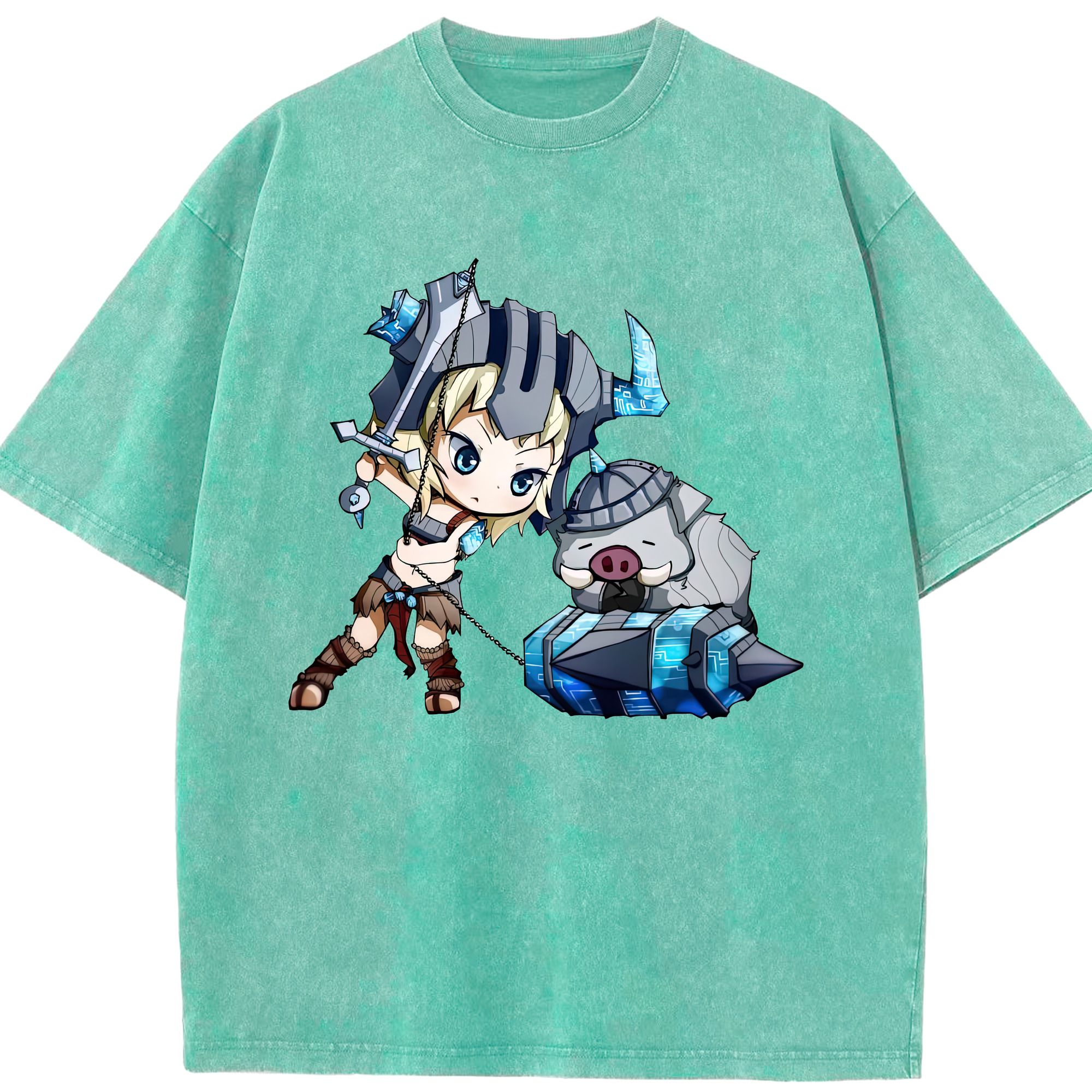 リーグ・オブ・レジェンド League of Legends LOL 綿100% ヴィンテージ風 半袖Tシャツ（フロントプリント）